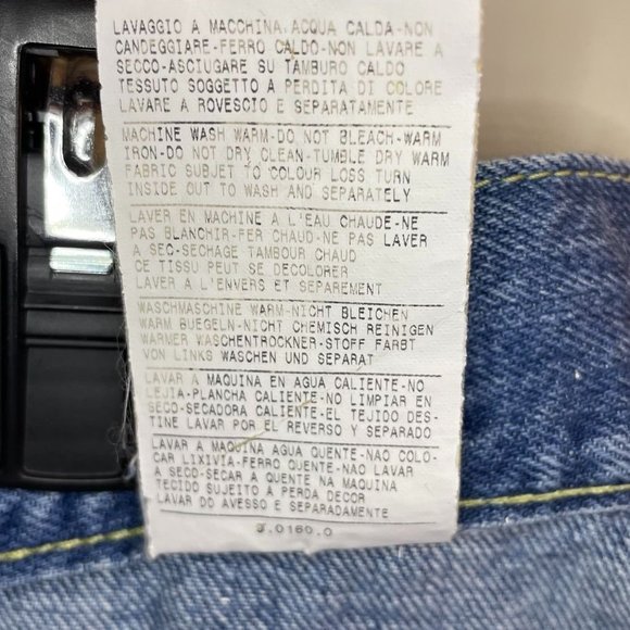 United Colors Of Benetton Distressed Flared Denim Skirt US/8 - Picture 8 of 9